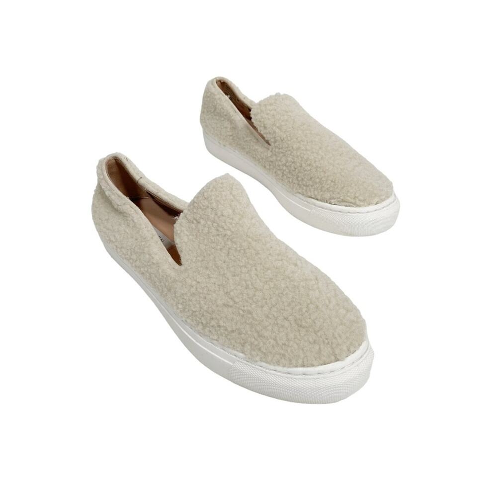STEVEN NEW YORK Kimbel Faux Shearling Slip-on Sneaker in Natural